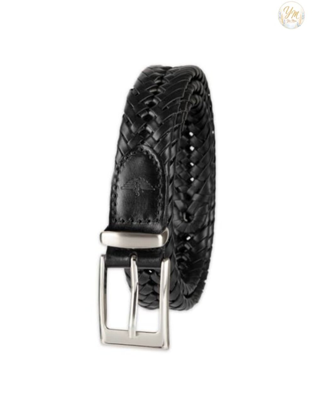 Braided Leather Belt, Fully Adjustable Casual Strap